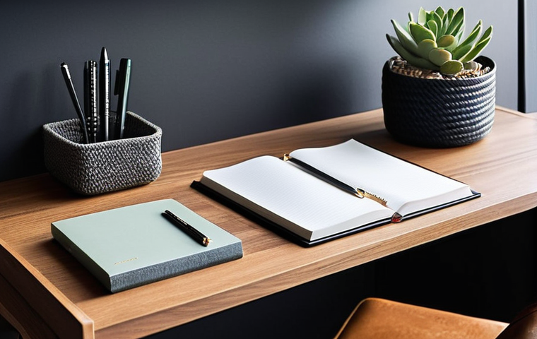 가구디자인과 홈 오피스 디자인 - **Prompt 1: The Serene and Productive Home Office**
    "A bright, modern, and highly organized home...