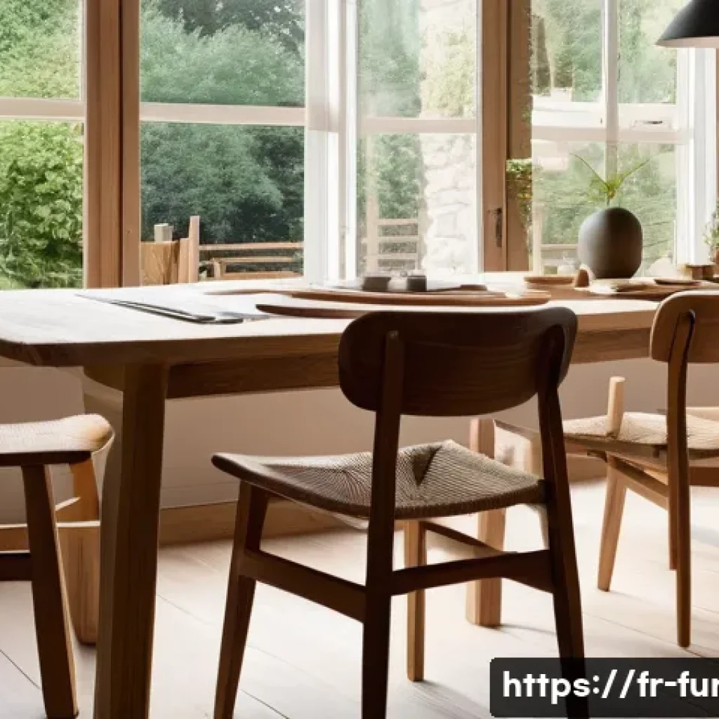 가구디자인 중소기업 취업 전략 - A cozy artisan furniture workshop in a French village, featuring a skilled designer collaborating wi...