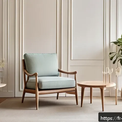 가구디자인 제품 가격 책정법 - A luxurious artisan-designed unique piece of furniture in a modern French living room, showcasing a ...